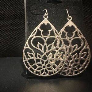 Elegant Silver Teardrop Earrings